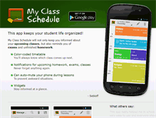 Tablet Screenshot of my-class-schedule.com